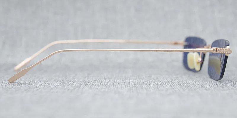 2023 Frameless Fashion Nylon Lenses Sunglasses Rectangular Frameless Sunglasses for Men and Women