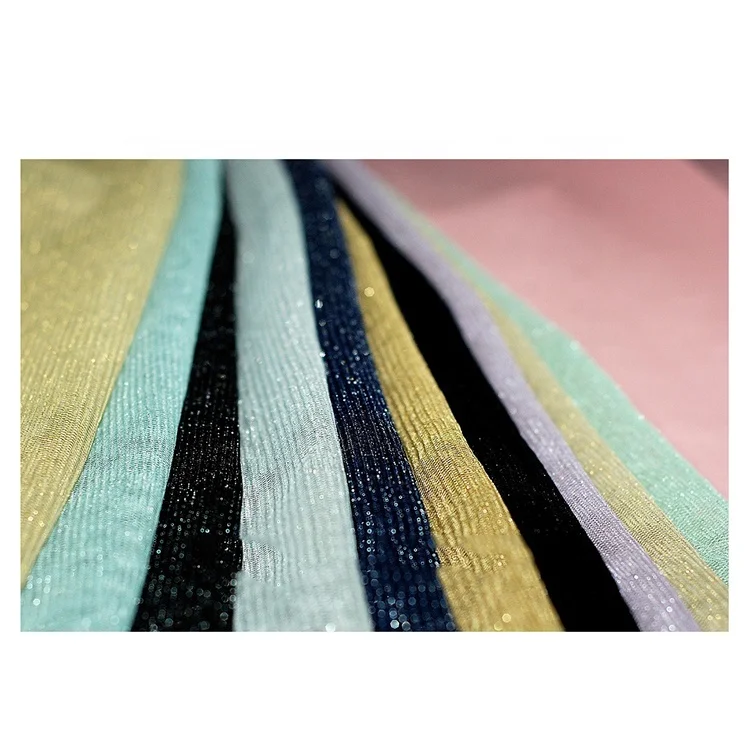 95% Nylon with metallic lurex yarn tulle mesh very shiny Fabric