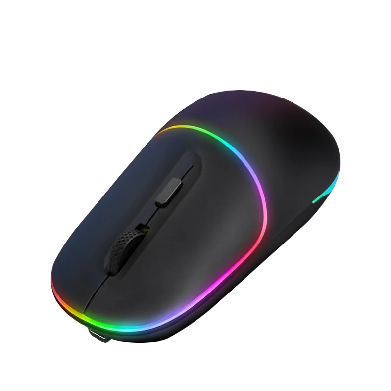 2023 OEM Wireless Mouse Computer  Ergonomic Breathing Light Rgb Gaming Mouse PC 2.4G Rechargeable Gaming Mouse