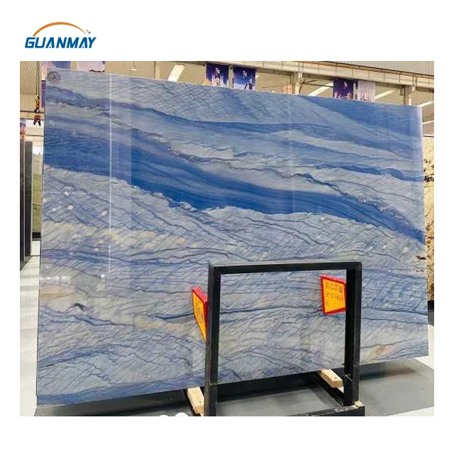 Luxury Stone Natural Marble Granite Grand YunTian Interior Background Blue Quartzite Slabs