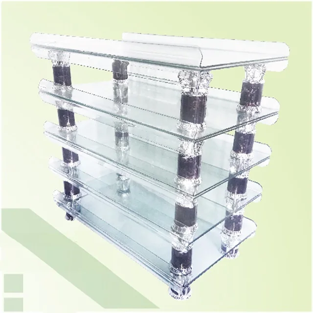 Горячая Распродажа, Современная двухсторонняя стеклянная алюминиевая стойка для телевизора в гостиную