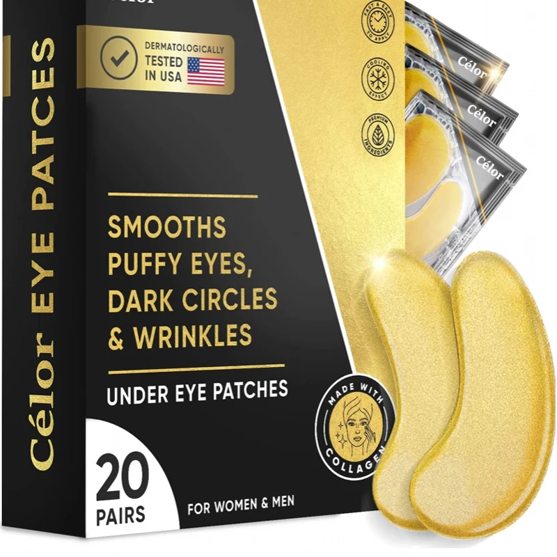 Defying Hydrogel Sheet Eye Mask 24k Gold OEM Hydrogel Eye Gel Patch suitable eye mask for dark circles