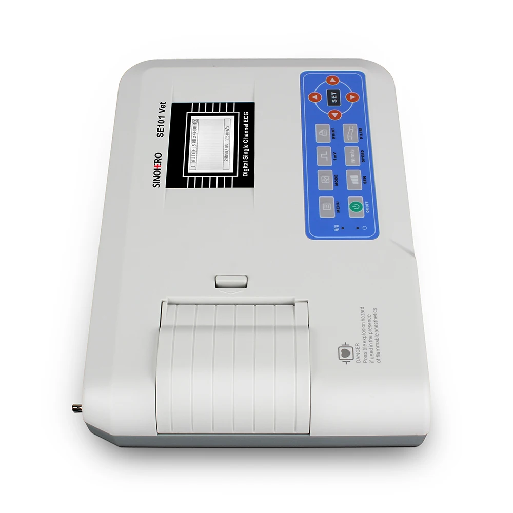 Manufactured Ekg Machine 12 Lead Single Channel ECG Portable Electrocardiograph ECG Machine with Electrode ECG Cable Recording