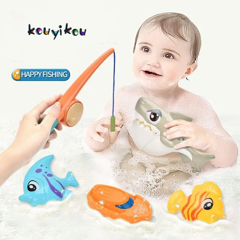KYK Top Selling Unisex 5pcs bath set toy Plastic Insect Bathtime Fun Learning Education Toys Baby Floating Squirt Toys