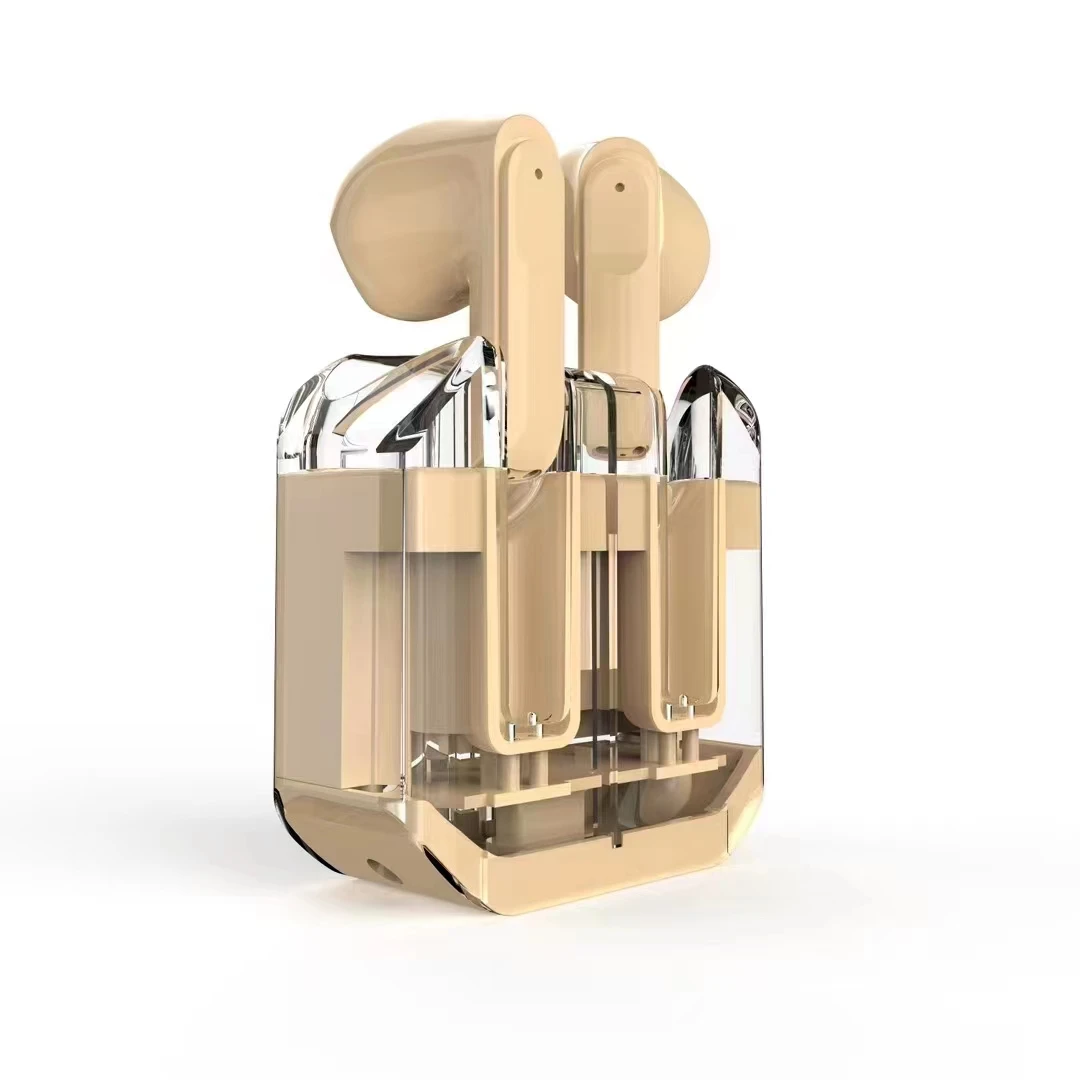 Newest Transparent Earphone Tws Bass  Wireless Headphone Magnetic Sports Running Earplug Noise Canceling Headset Earbuds