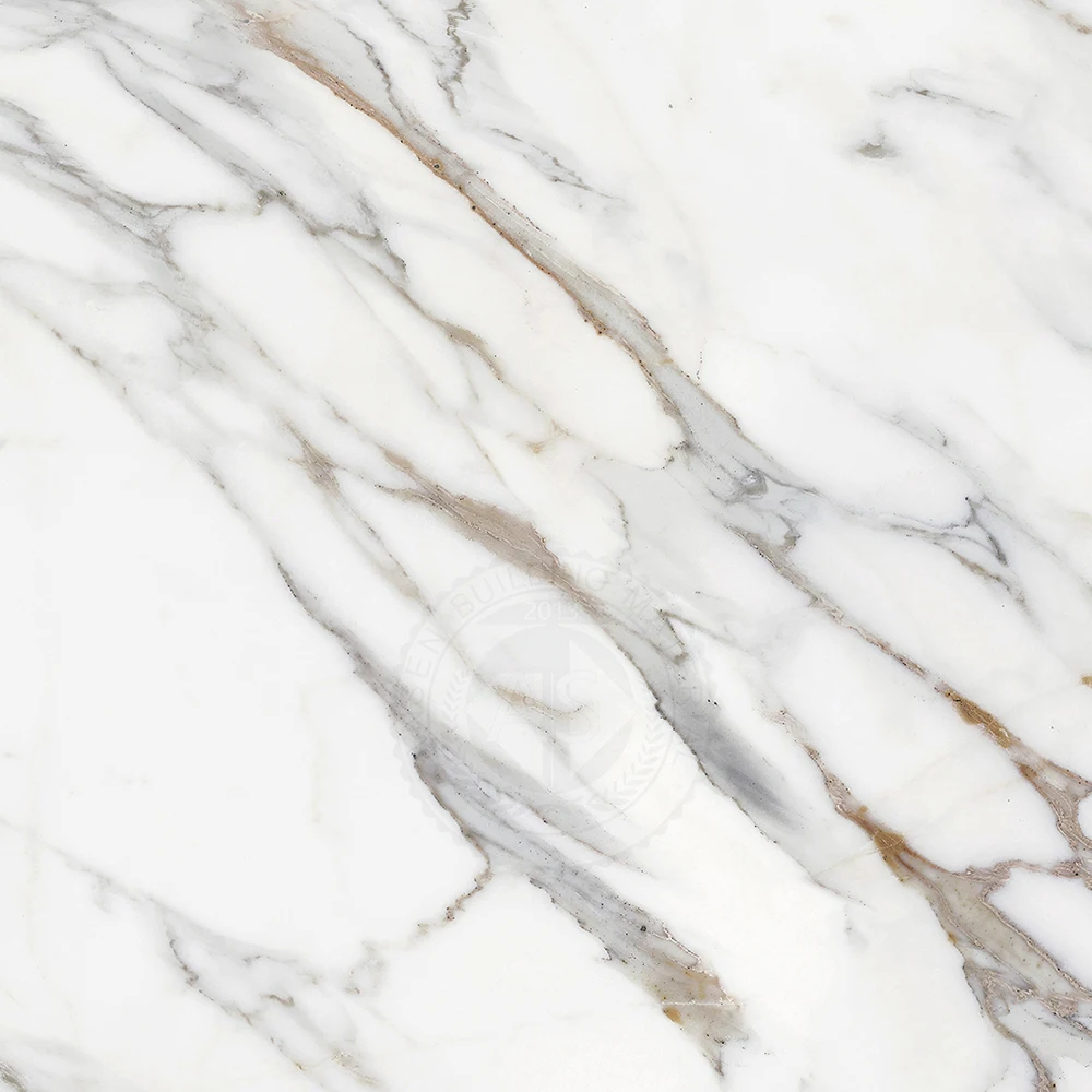 3200*1600*12mm thickness marble look silky surface calacatta white gold veins large format sintered stone
