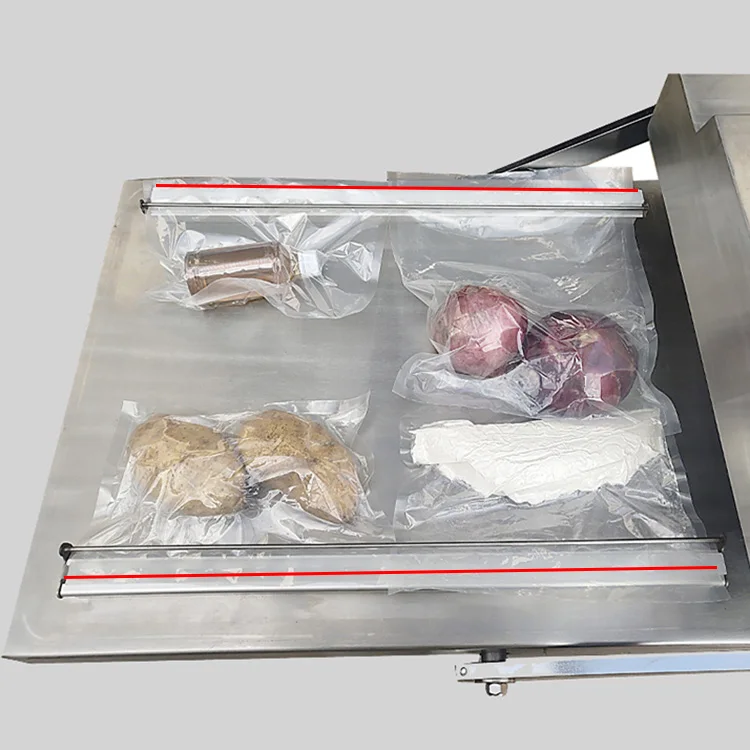 Dz series double chamber smoked meat vacuum packing machine dry fish /meat/food packing