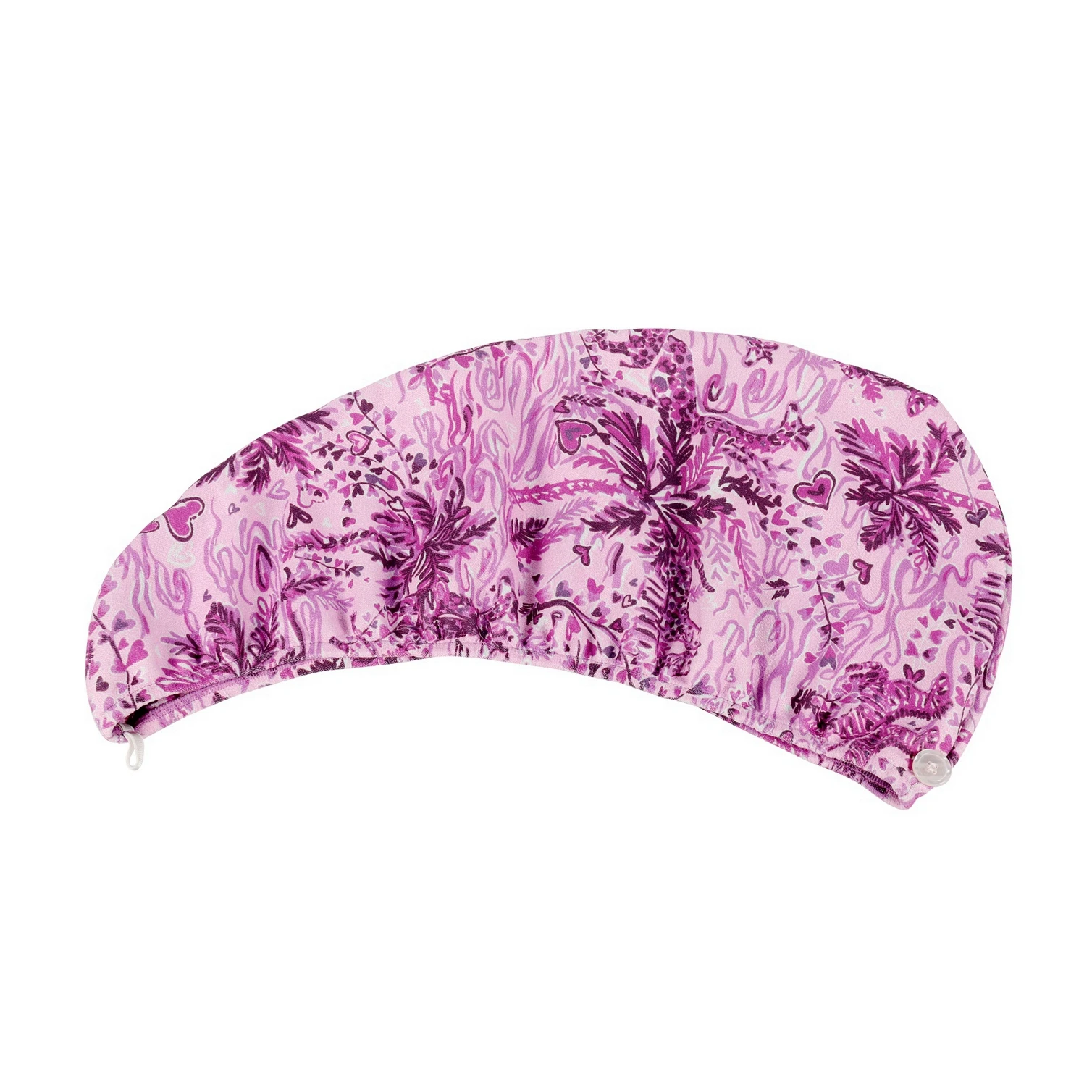 Manufacturer Customization Hair Drying Towel Strap Large Microfiber Hair Towel Wrap With Buttons