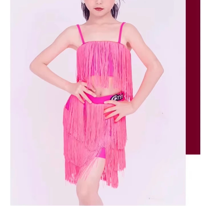 latin dress adult tassel  leotard ballet dance costumes fringe dress latin costumes