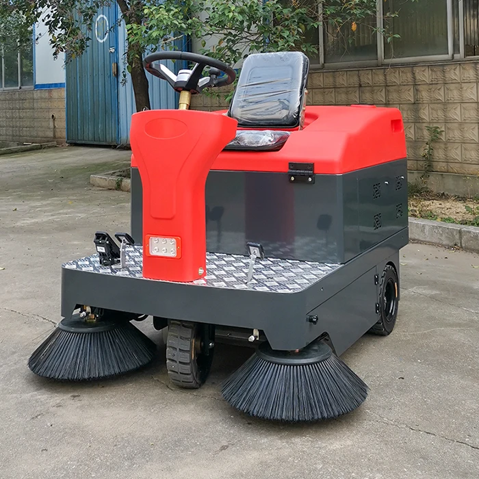 Driving type battery Ride On Automatic Road Sweeper