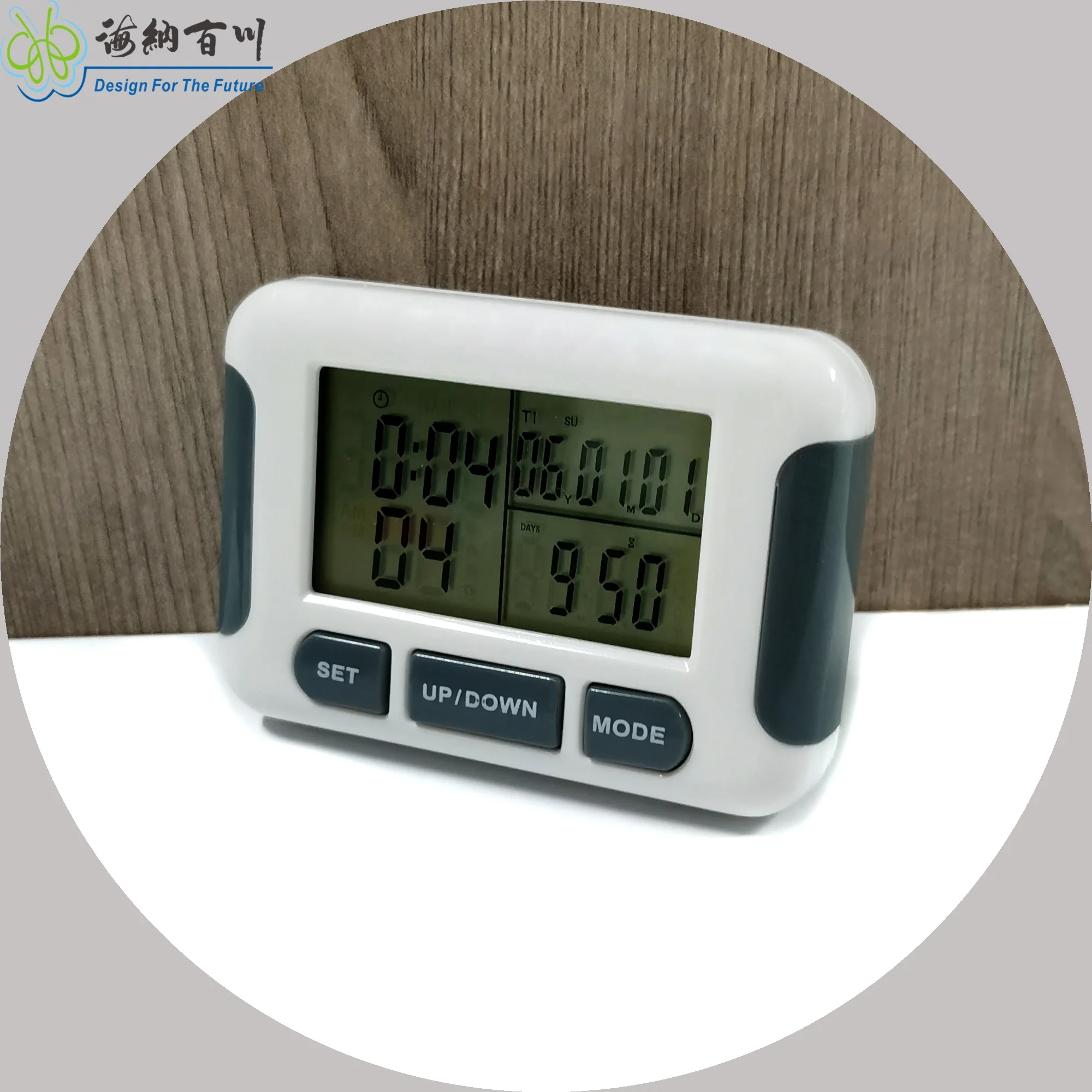 Eco-Friendly Digital Days Timer 2000-Day Clock Countdown/Up Plastic minimalist Small Kitchen Timer