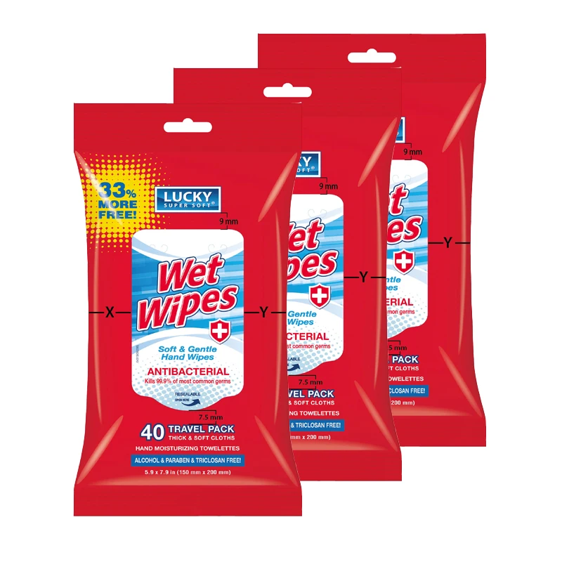 
ALCOHOL FREE Hands sanitizing wipes antibacterial disinfectant cleaning wipes for personal care kit 