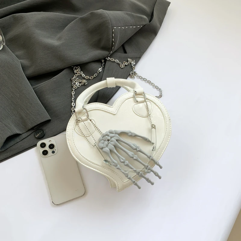 3D Skeleton Gothic Bags for Women Unique Shaped Novelty Hand Bags Halloween Purses and Handbags