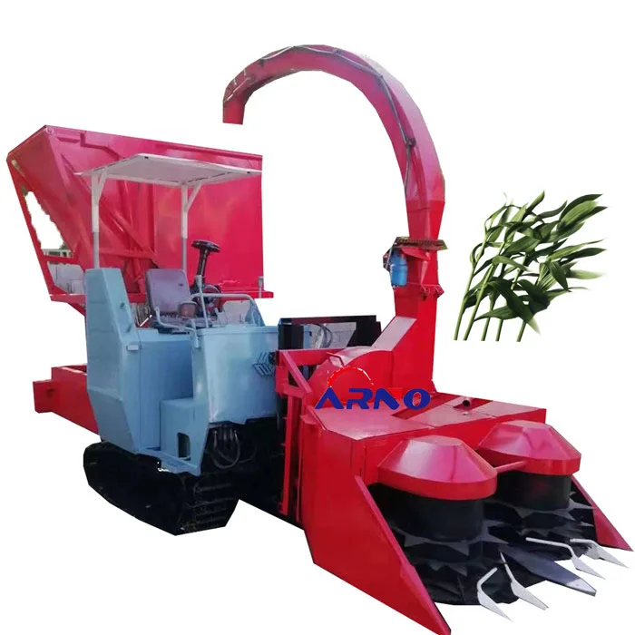 crawler corn pasture forage harvester and cutting machine/crawler grass sorghum forage harvesting and crushing machine