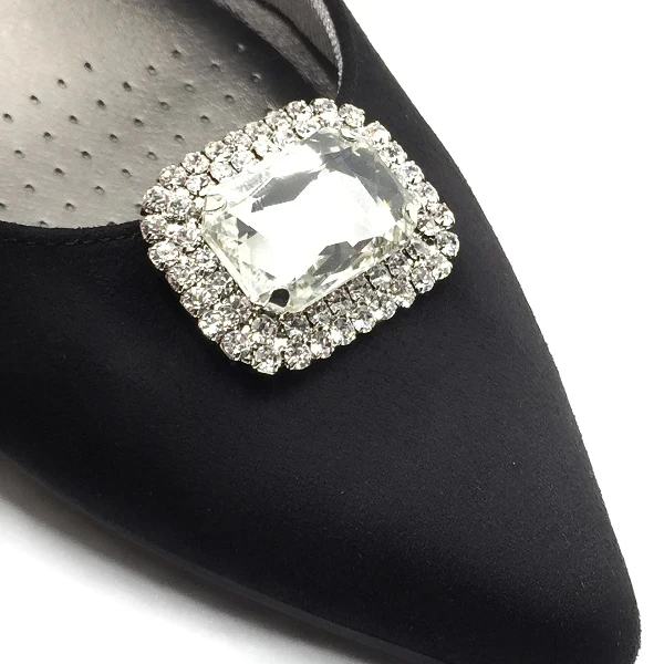 Crystal Rhinestone  Decorative Metal Shoe Buckle Accessories Buckle for Women Shoes