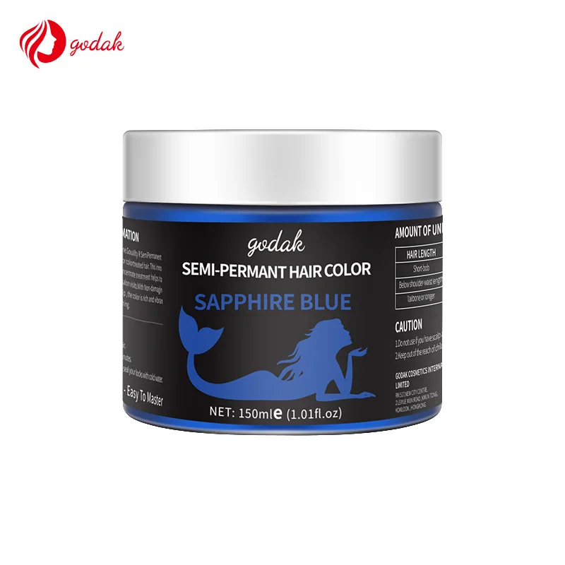 Good Quality Professional Non Peroxide Low Ammonia Semi Permanent Hair Color Custom Hair Color Salon Home Temporary Hair Color