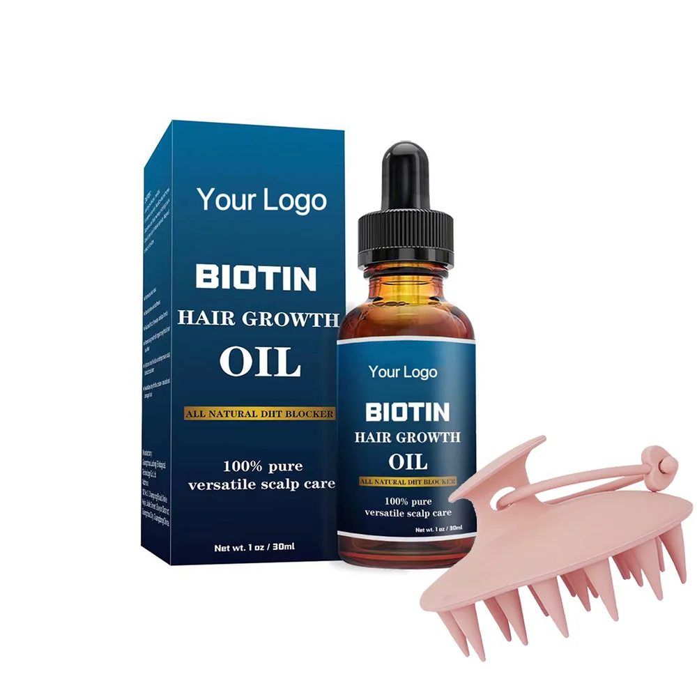 Wholesale 30ml/60ml Hair Growth Essential Oil For Hair Loss Treatment Regrowth Serum