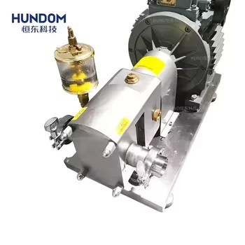 Horizontal Rotary Rotor Lobe Pump For Food Chocolate Cream Honey Transfer High Viscosity Liquid Transport Pump