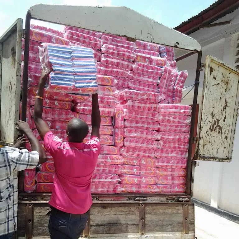 Personal Hygiene Products For Hotels 100 Organic Cotton Biodegradable Menstrual Pad