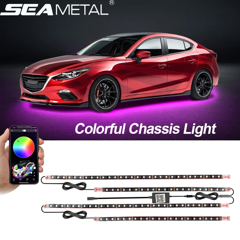 APP Underbody 12V Colorful Atmosphere Others Car Light Accessories Car Underglow Light