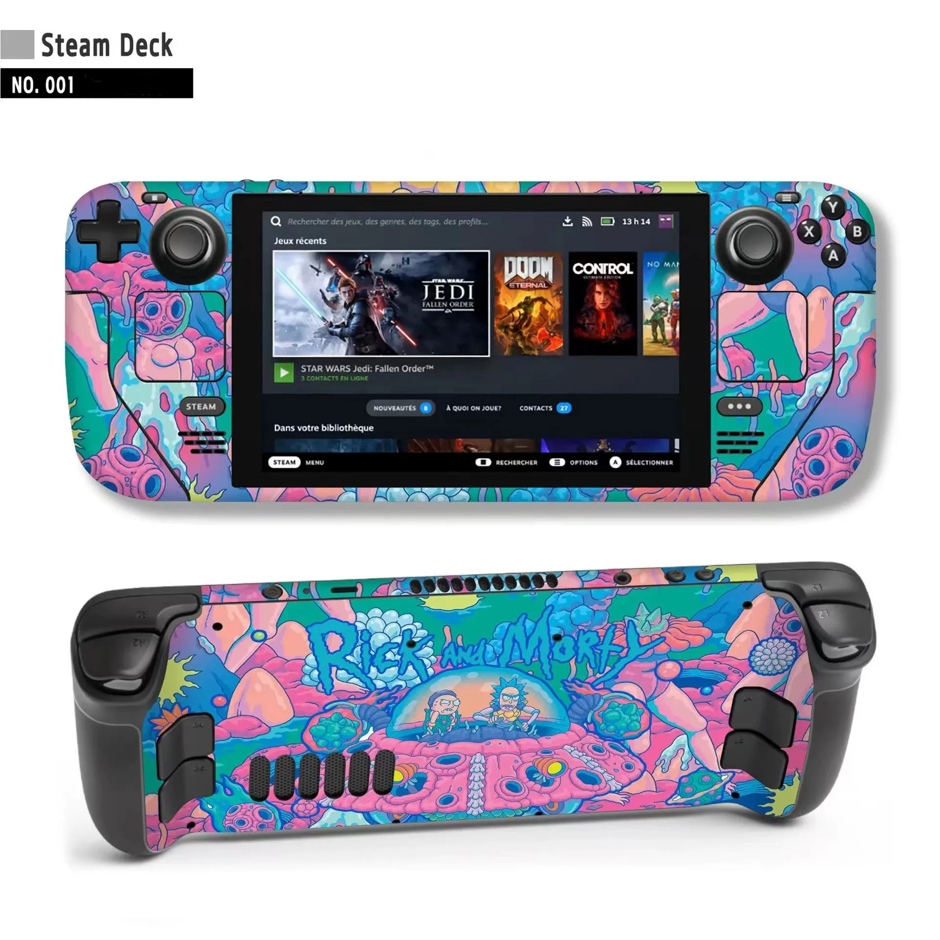 steam deck accessories HD scrub PVC Sticker Game Accessories trend stickers & skins for Valve Steam Deck Console and Controller