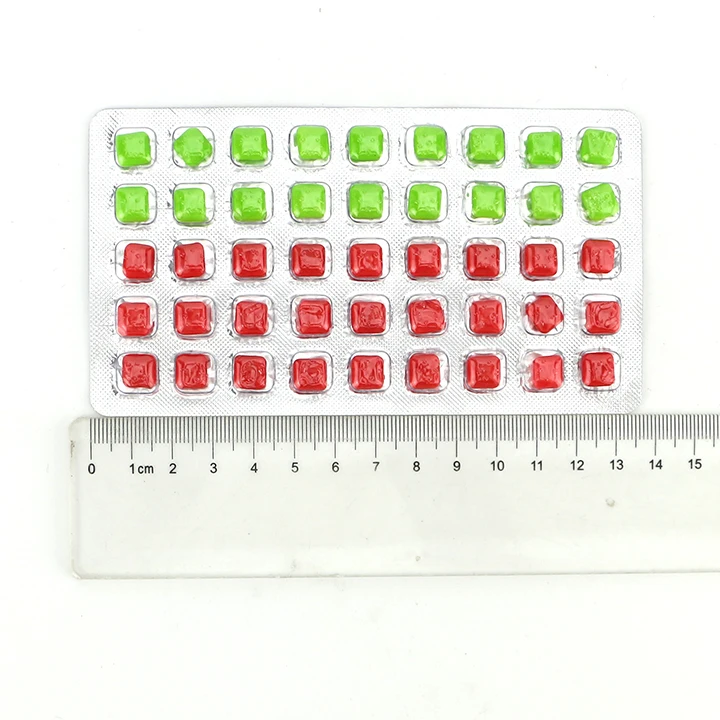 Mini square bubble gum chewing gum candy in tablet