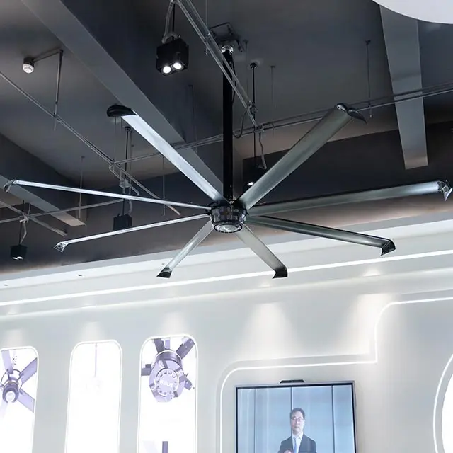 Best Outdoor Commercial 0.4KW HVLS Ceiling Fan with PMSM Motor