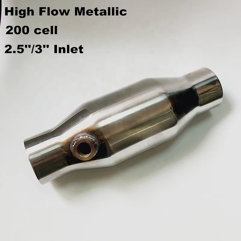 
 Высокопроизводительный спортивный каталитический конвертер с металлическим сердечником, 2,5/3 дюйма, 200 Cell  