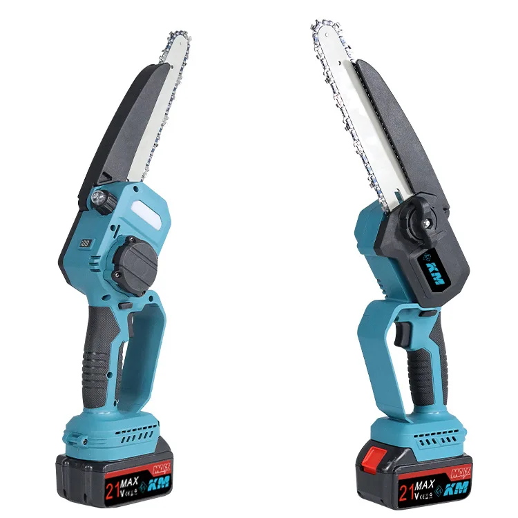 Professional handheld 8 inch electric chainsaw cordless Brushless chainsaw with lithium battery and charger