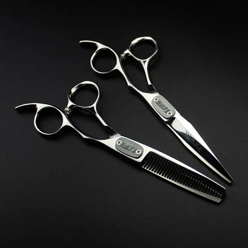 Free shipping JOEWELL 6.0 inch right hand stainless steel  hair scissors cutting / thinning scissors