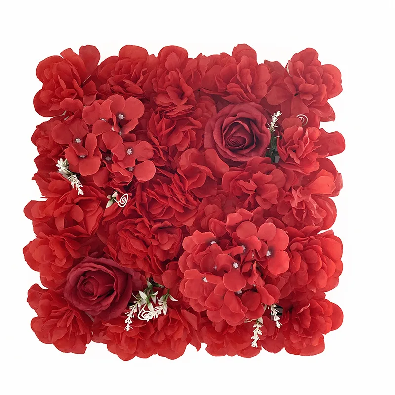 Free Sample Artificial Flower Wall Wedding Christmas Graduation Halloween New Year Easter Background Decoration Cloth Home