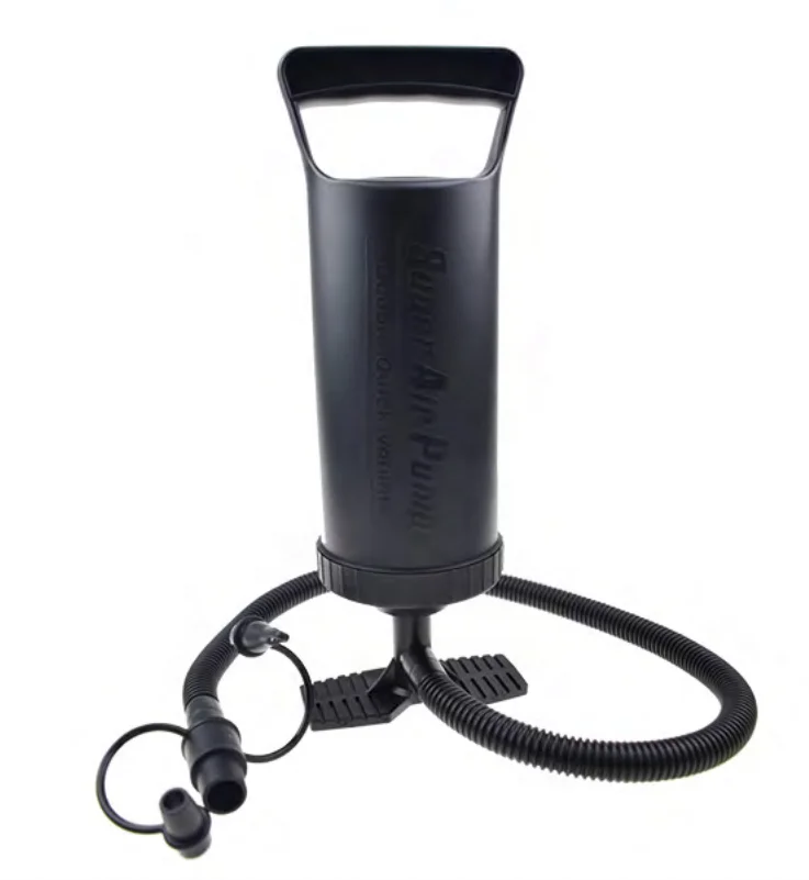 Plastic hand air pump for inflatable product with 3 connectors hand air pump for variable capacity tanks