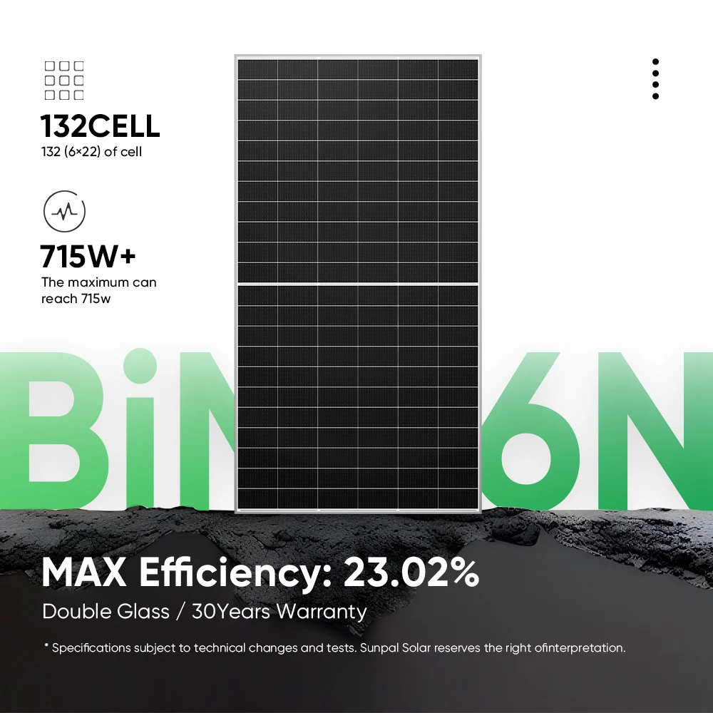 Eu Stock Advanced Technology HJT Solar Panels 715W 715 Watt 700 Watt Panel Fotovoltaic In Poland With Wholesale Price