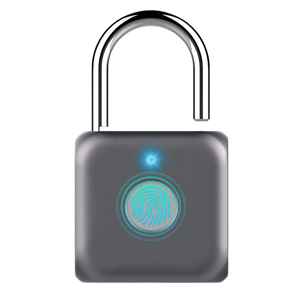 
USB Charging Smart Fingerprint Padlock For Cabinet or Luggage or Door 