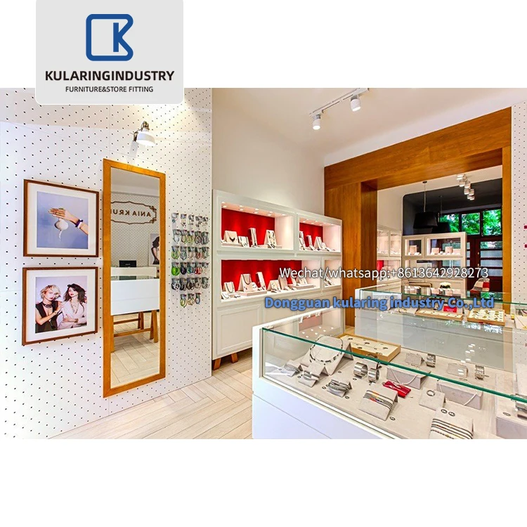 China jewelry display cabinet manufacturers customized commercial jewellery display used glass showcases for jewelry