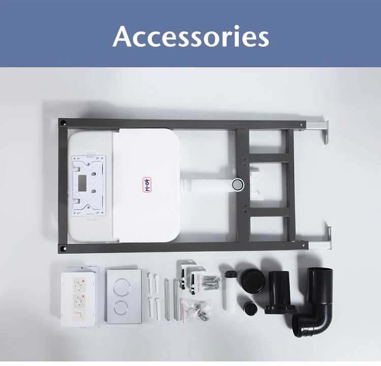 Bathroom in wall concealed flush water tank toilet cisterns For Wall Hung Toilet