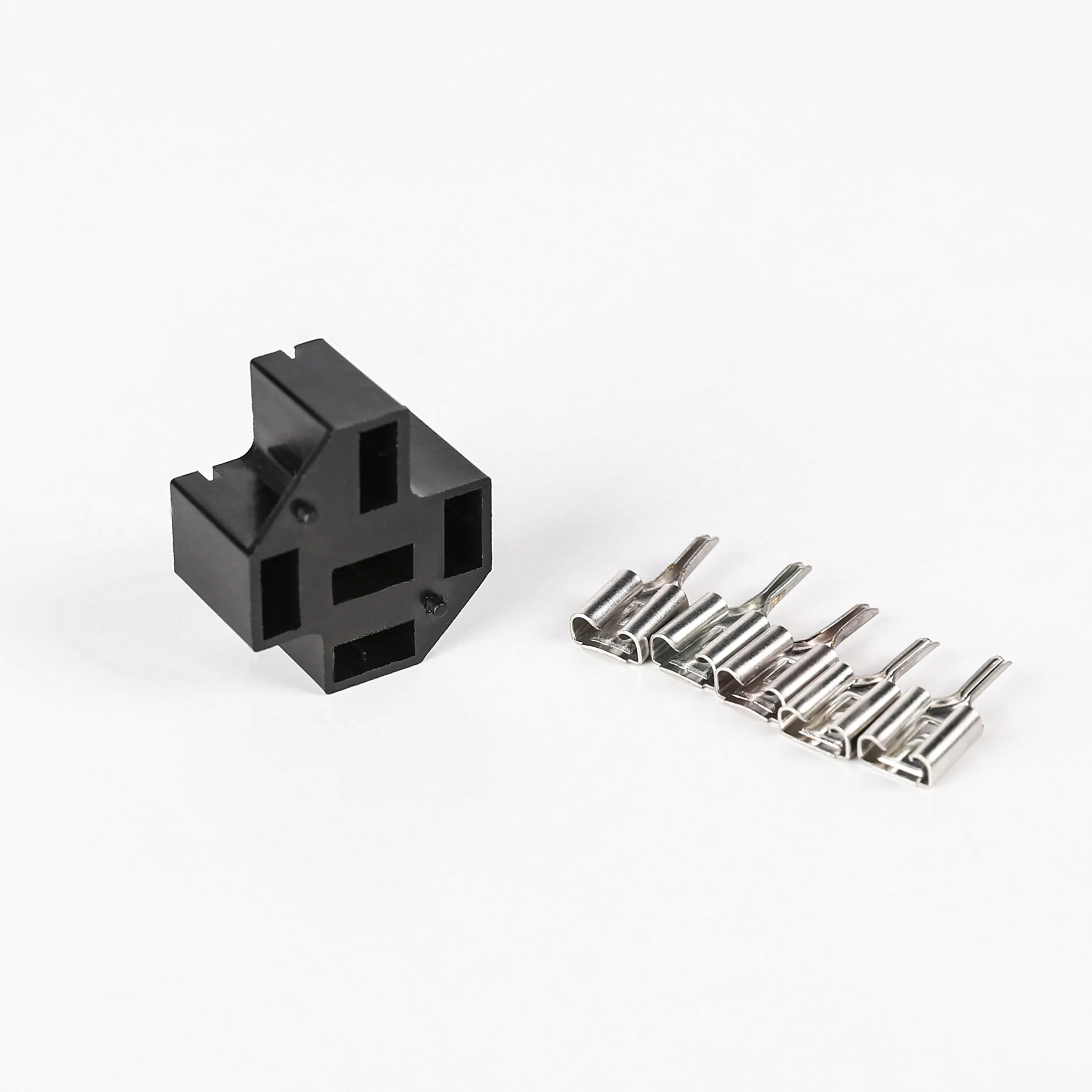 40A 4 Pin type automotive relay socket PCB circuit board socket with insertion spring HFV4 base welding