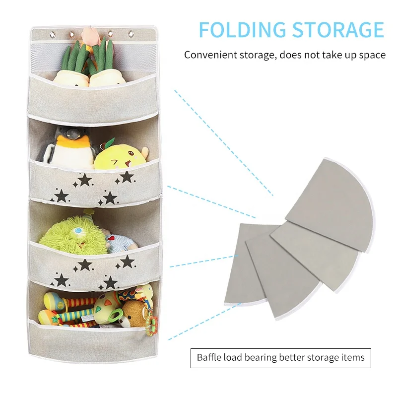 Hot Sale Over The Door Wall Toys Organizer Hanging Organizer For Storing Things Door Hanging Organizer Storage Basket