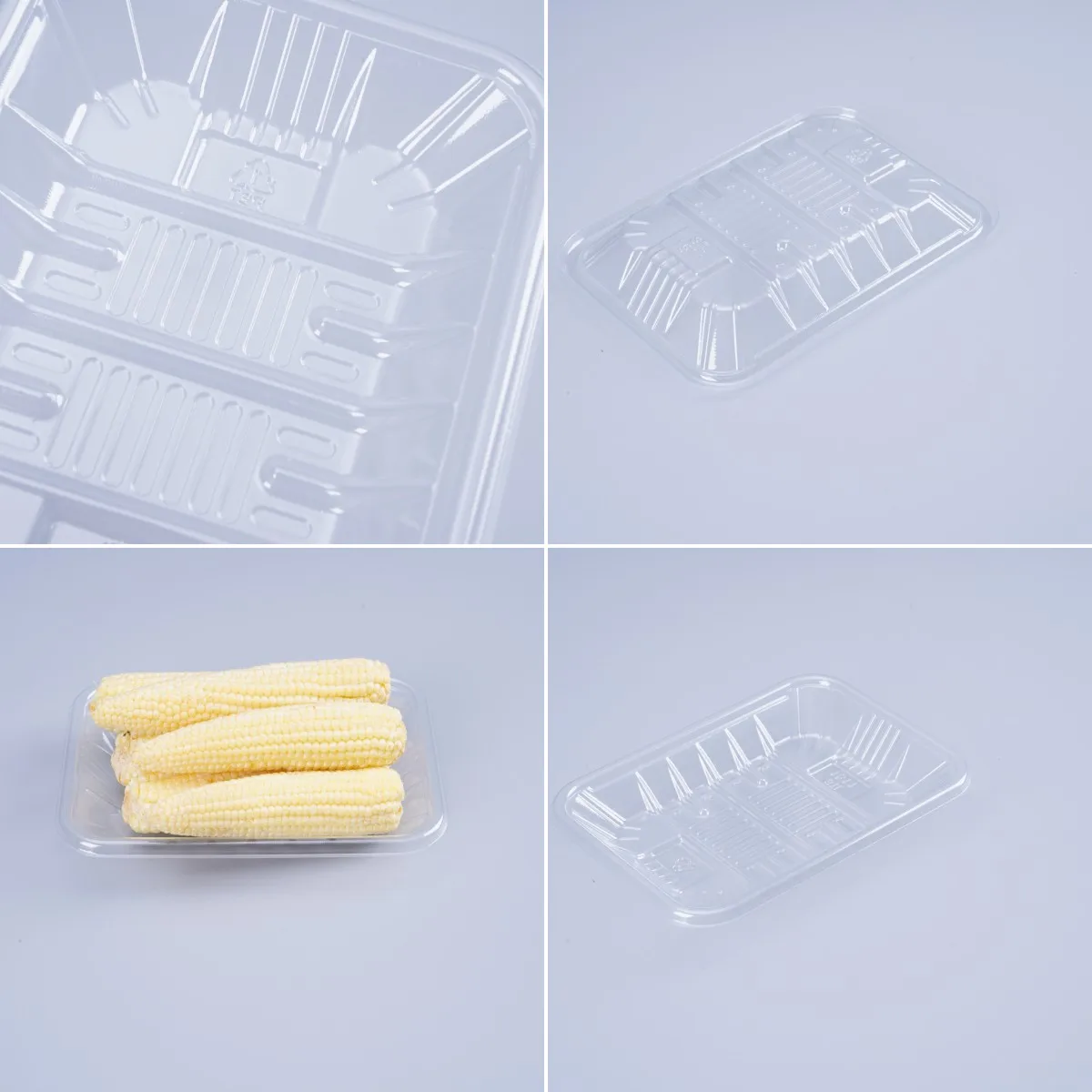 Blister Plastic Disposable Fresh Meat Bean Pepper Fruit Frozen PET PP Needle Mushroom Food Packing Tray