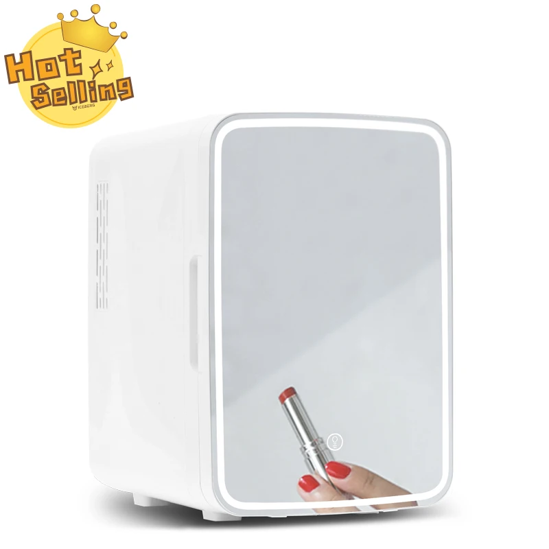 car fridge cooler fridge mirror door mini refrigerator without freezer for dorm portable car and home mini refrigerator