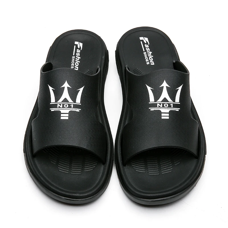 Brands Names Italian Leather Slippers for Men Design of Mens Luxury PU Slipper Anti-slippery Man Sandals