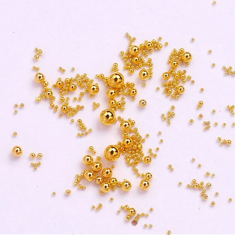 Destly 0.6-1.5MM 1KG  nail art caviar bag Steel Ball manicure accessories  Mini steel ball nail decoration nail caviar beads