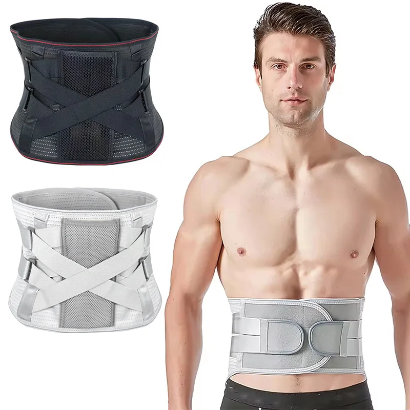 FSPG Breathable Lumbar Support Belt Lower Back Pain Relief Back Support Lumbar Waist Support