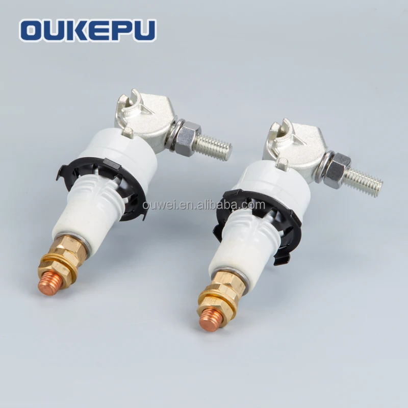 ANSI 1.2KV  125A low voltage ceramic bushing for transformer eyebolt terminal