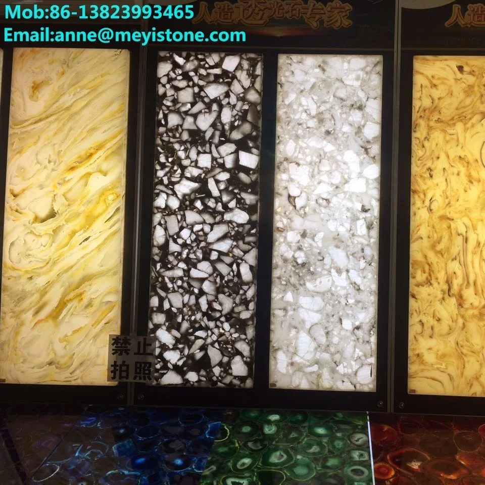 Translucent  onyx translucent artificial stone faux alabaster sheets