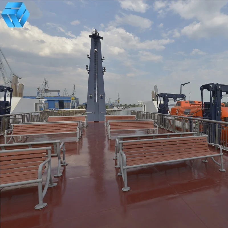 Custom Ship Seating Bench Outdoor Garden Furniture Patio Picnic Bench WPC Plastic Wood Seat Outdoor Bench