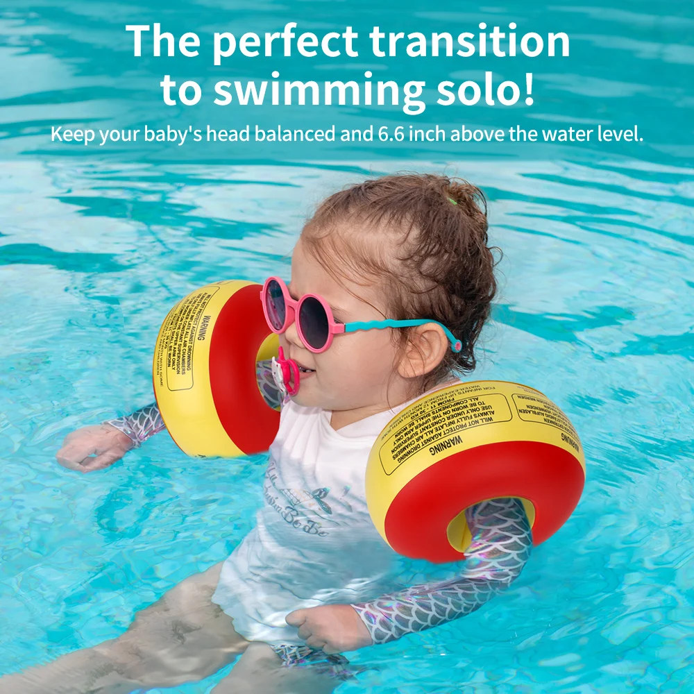 Swimbobo  Baby Armbands Inflatable Kids Swimming Inflate Float Arm Ring PVC Sponge Swim Floating Hot sale Arm Float