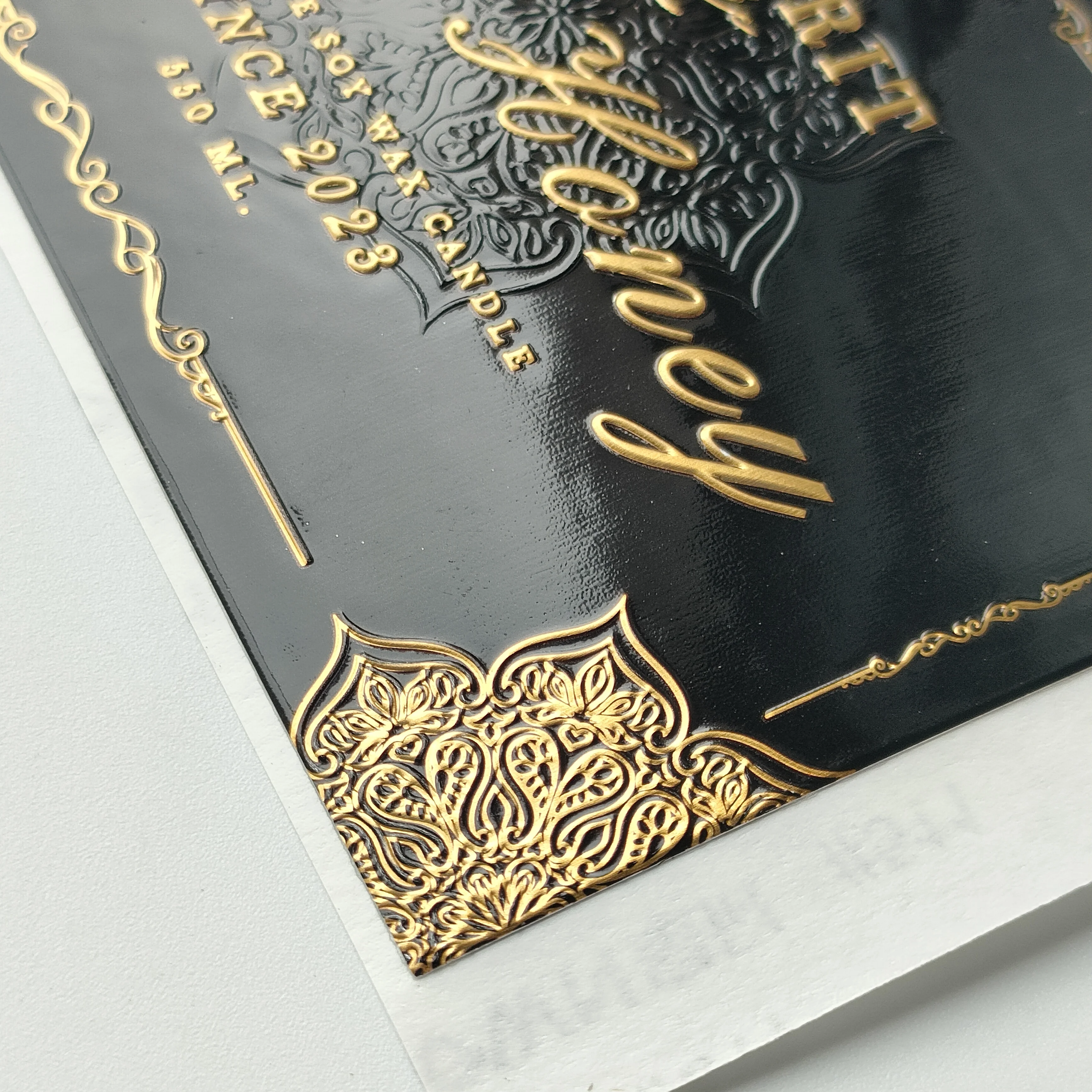 Personalized Wine Bottle Tags Roll Paper For Glass Bottles Foil Wine Labels