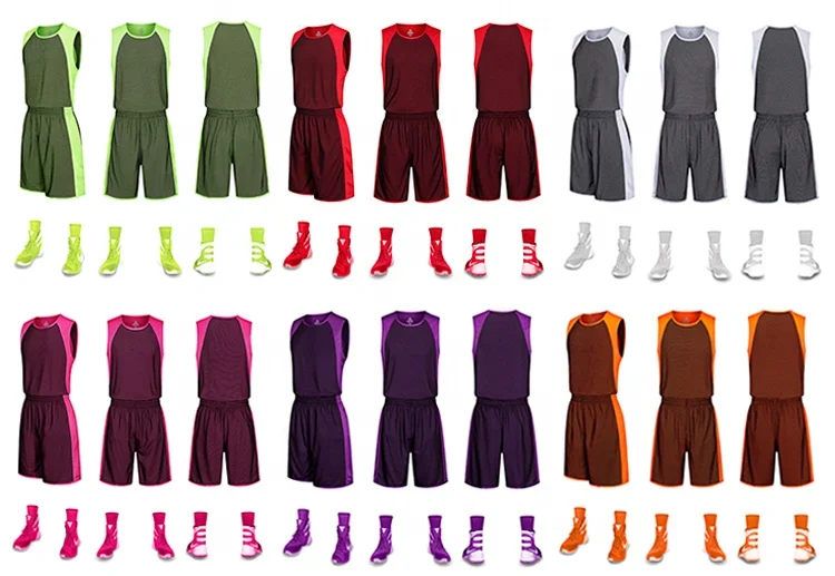 
Double-sided Basketball Sweatshirt Uniform Sublimation Custom Design Team Uniform Cheap Wholesale 100% Polyester Basketball Wear 