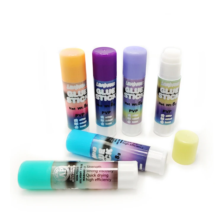 Hot bulk sales manufacturer custom print utiles escolares non-toxic glue white glue stick goma en barra pvp School Glue